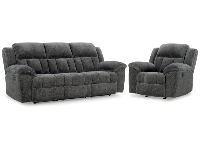 Frohn Graphite Reclining Sofa & Recliner - Ornate Home