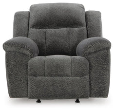 Frohn Graphite Reclining Sofa and Loveseat and 2 Recliners - Ornate Home