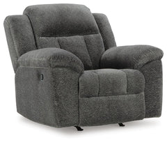 Frohn Graphite Reclining Sofa and Loveseat and 2 Recliners - Ornate Home