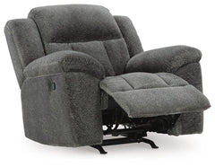 Frohn Graphite Reclining Sofa and Loveseat and 2 Recliners - Ornate Home