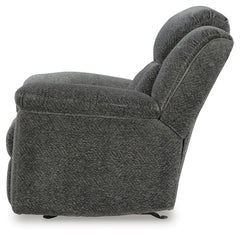 Frohn Graphite Reclining Sofa and Loveseat and 2 Recliners - Ornate Home