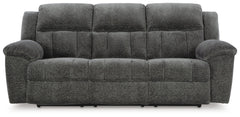 Frohn Graphite Reclining Sofa and Loveseat and 2 Recliners - Ornate Home