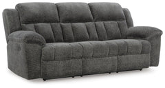 Frohn Graphite Reclining Sofa and Loveseat and 2 Recliners - Ornate Home