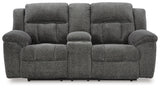 Frohn Graphite Reclining Sofa and Loveseat and 2 Recliners - Ornate Home