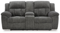 Frohn Graphite Reclining Sofa and Loveseat and 2 Recliners - Ornate Home