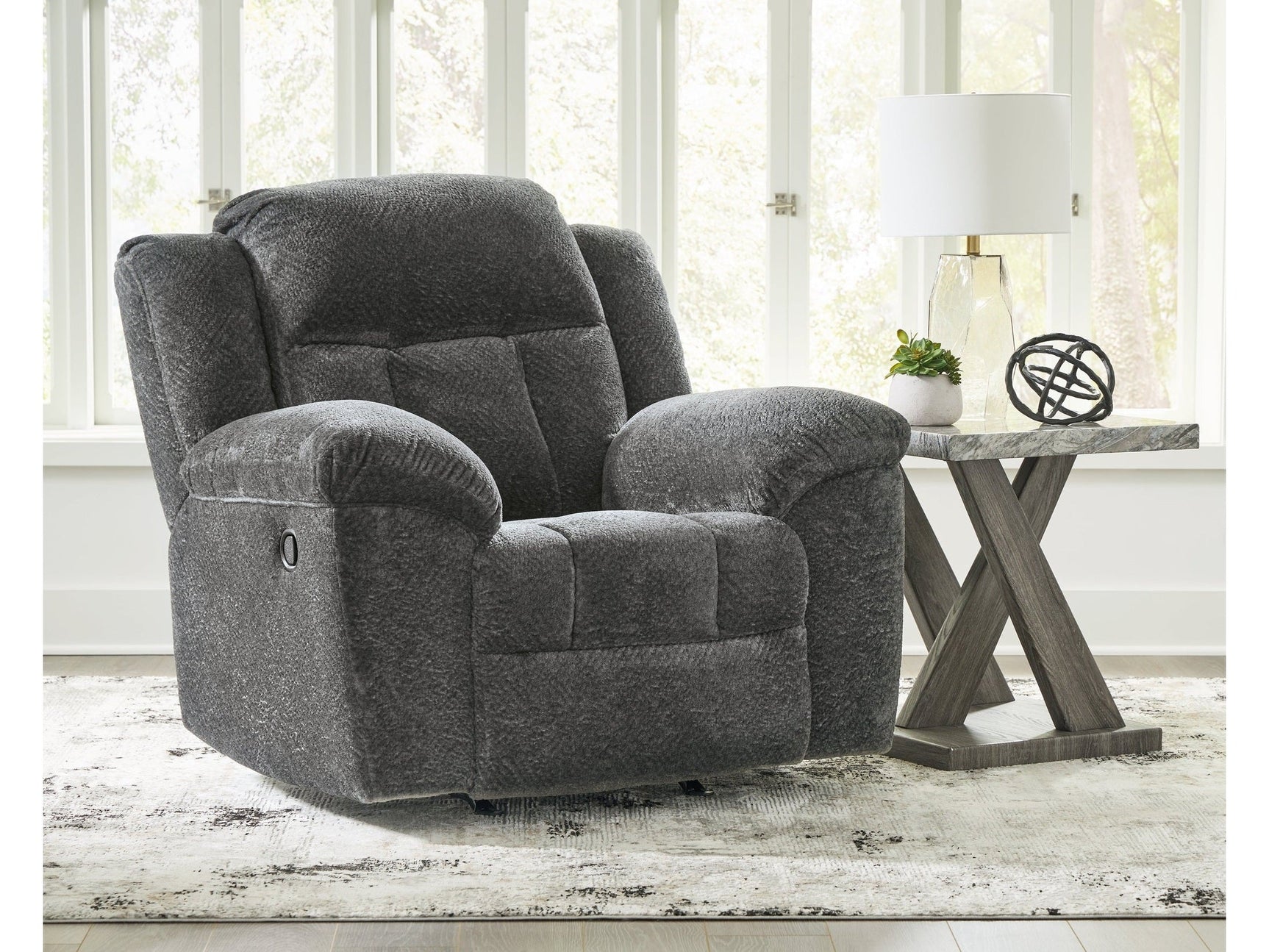 Frohn Graphite Rocker Recliner (Online Special Price) - Ornate Home