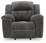 Frohn Graphite Rocker Recliner - Ornate Home