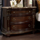 Fromberg Brown Cherry 5 Piece Bedroom Set w/Chest - Ornate Home