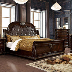 Fromberg Brown Cherry E.King Bed - Ornate Home