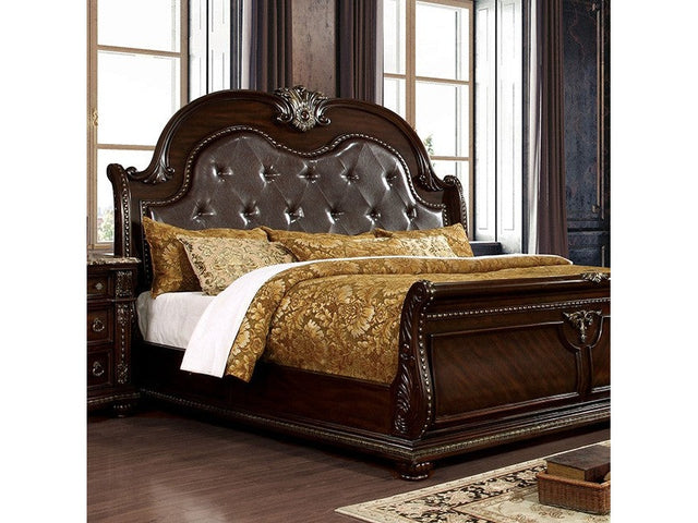 Fromberg Brown Cherry Eastern King Bed - Ornate Home