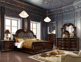 Fromberg Brown Cherry Eastern King Bed - Ornate Home