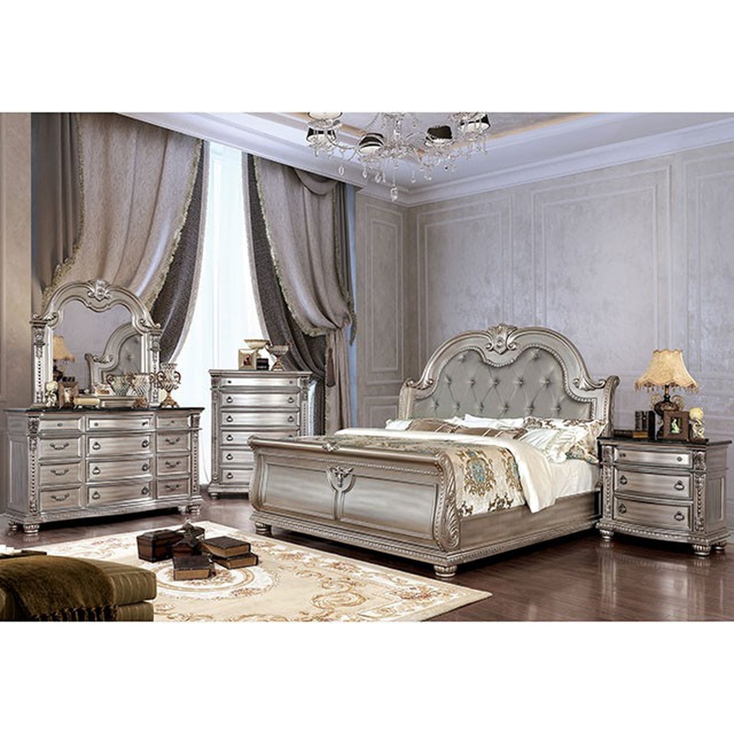 Fromberg Champagne Cal.King Bed - Ornate Home