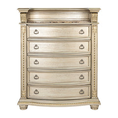 Fromberg Gold Champagne Chest w/Marble Insert - Ornate Home