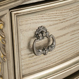 Fromberg Gold Champagne 4 Pc Queen Bedroom Set - Ornate Home