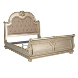 Fromberg Gold Champagne E.King Bed - Ornate Home