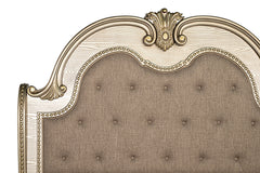 Fromberg Gold Champagne Queen Bed - Ornate Home