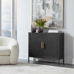 Front Range Dark Oak 2 Door Cabinet - Ornate Home