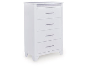Frostlyn White Chest of Drawers (Online Special Price) - Ornate Home