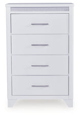 Frostlyn White Chest of Drawers (Online Special Price) - Ornate Home