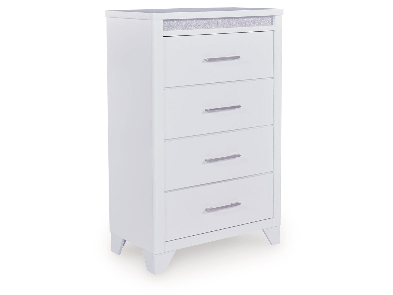 Frostlyn White Chest of Drawers - Ornate Home