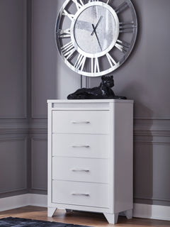 Frostlyn White Chest of Drawers - Ornate Home