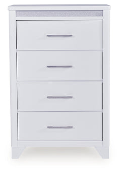 Frostlyn White Chest of Drawers - Ornate Home