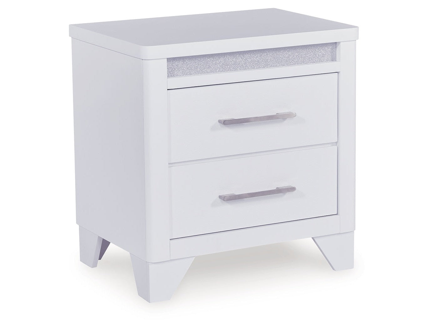 Frostlyn White Nightstand - Ornate Home