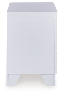 Frostlyn White Nightstand - Ornate Home