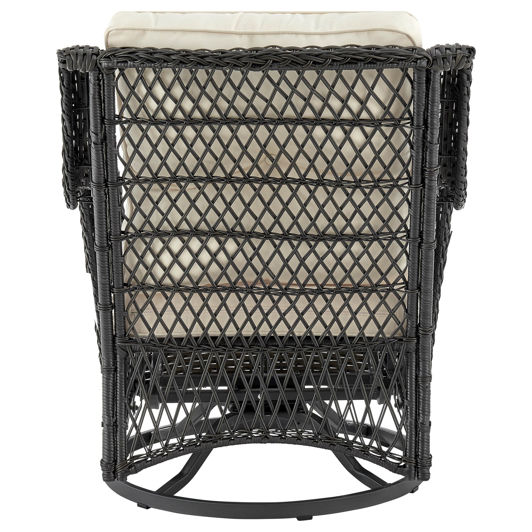 Fruttuo Patio 2-Person Seating Group with End Table with Cream Cushions - Ornate Home