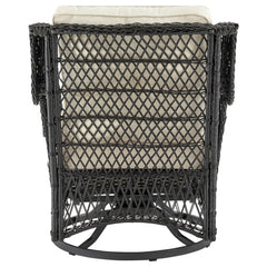 Fruttuo Patio 2-Person Seating Group with End Table with Cream Cushions - Ornate Home