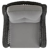 Fruttuo Patio 2-Person Seating Group with End Table with Grey Cushions - Ornate Home