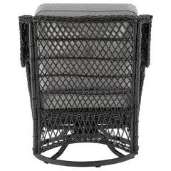 Fruttuo Patio 2-Person Seating Group with End Table with Grey Cushions - Ornate Home