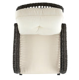 Fruttuo Patio Rocking Chair with Cream Cushions - Ornate Home