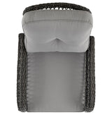 Fruttuo Patio Rocking Chair with Grey Cushions - Ornate Home