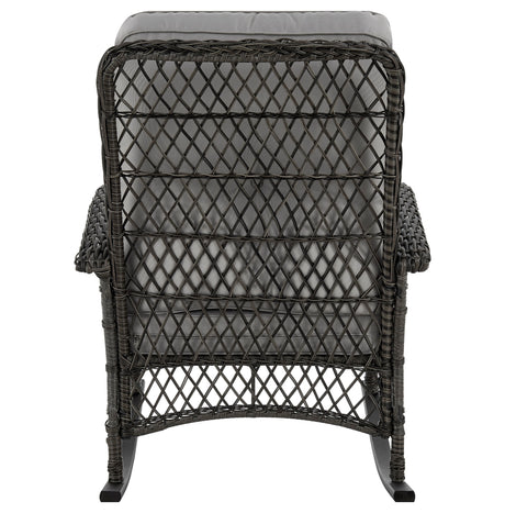 Fruttuo Patio Rocking Chair with Grey Cushions - Ornate Home