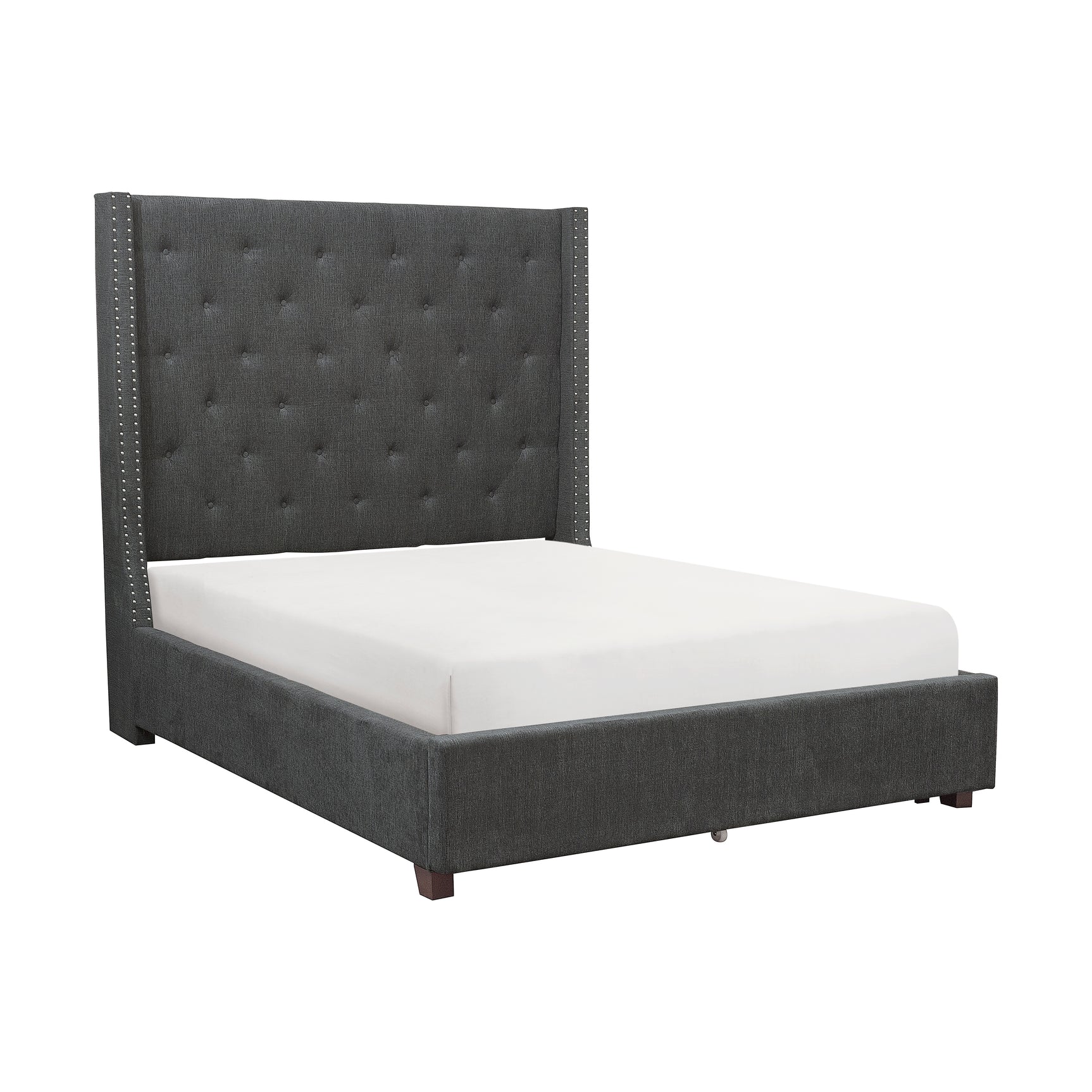 Full Platform Bed w/Storage Footboard - Ornate Home