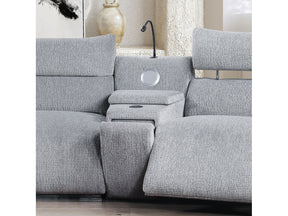 Fullar Light Gary Modular Console w/Speaker & Cup Holder - Ornate Home