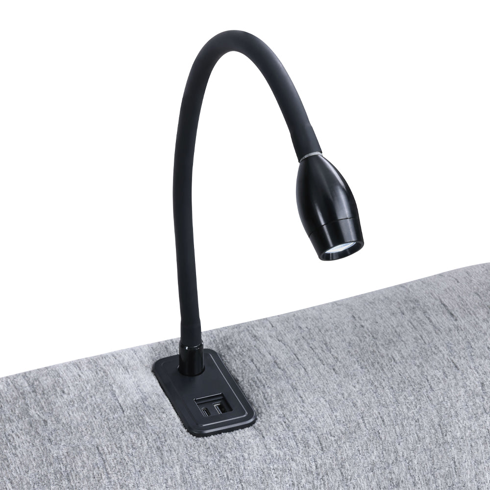 Fullar Light Gary Modular Console w/Speaker & Cup Holder - Ornate Home