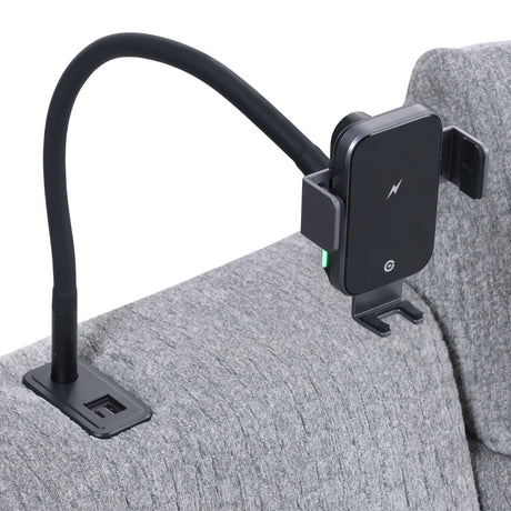 Fullar Light Gary Modular Console w/Wireless Charger - Ornate Home