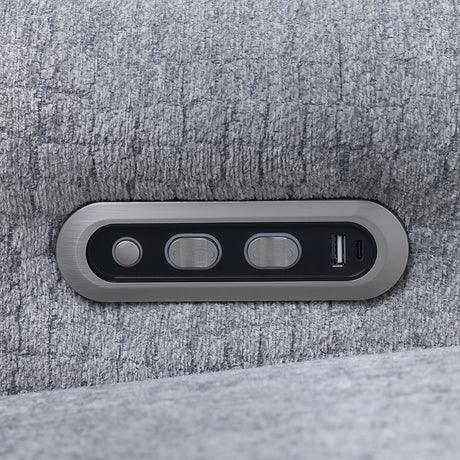 Fullar Light Gary Modular Power Motion Armless Recliner - Ornate Home