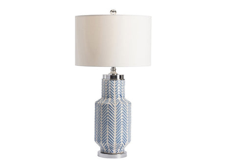 Fullbright Blue/White Table Lamp - Ornate Home