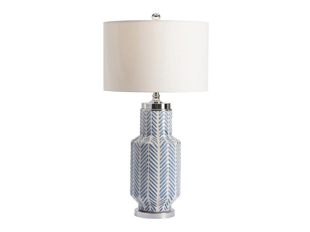 Fullbright Blue/White Table Lamp - Ornate Home