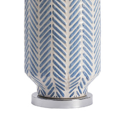 Fullbright Blue/White Table Lamp - Ornate Home