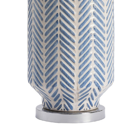 Fullbright Blue/White Table Lamp - Ornate Home