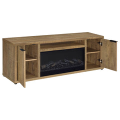 Fuller Mango 60-inch 2-door TV Stand Fireplace Media Console - Ornate Home