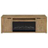 Fuller Mango 60-inch 2-door TV Stand Fireplace Media Console - Ornate Home