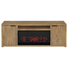 Fuller Mango 60-inch 2-door TV Stand Fireplace Media Console - Ornate Home