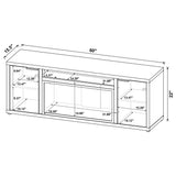 Fuller Mango 60-inch 2-door TV Stand Fireplace Media Console - Ornate Home