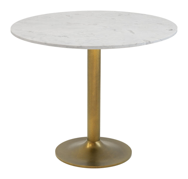 Fullerton White & Gold Dining Table - Ornate Home