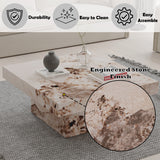 Fultan Engineered Stone Coffee Table - Ornate Home